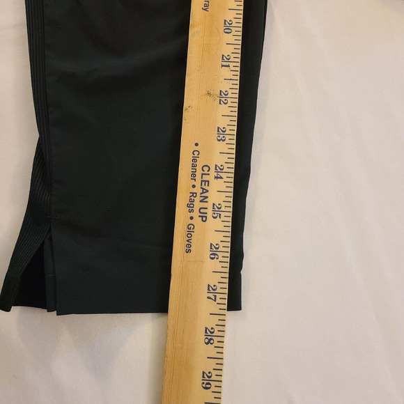 Athleta Brooklyn Ankle Pant Black Pull On Stretch Waist and Side Panels Size 12 - Picture 11 of 14